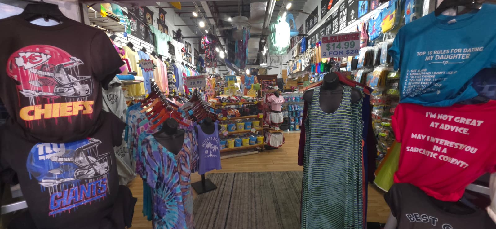 Wide shop view showing the variety available at Merry Mouse